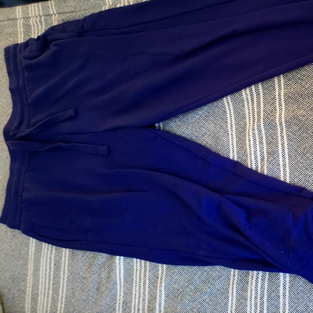 Fabletics royal blue soft joggers with drawstring